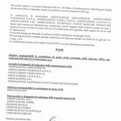 Solo l'ACU ammessa parte civile nello scontro ferroviario Bari nord