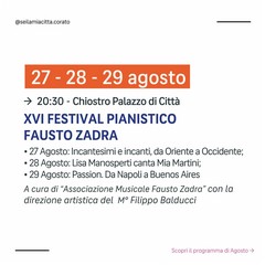 Estate a Corato 2026: il programma completo di "Sei la mia città"