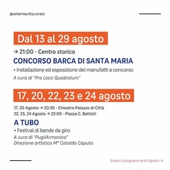 Estate a Corato 2026: il programma completo di "Sei la mia città"