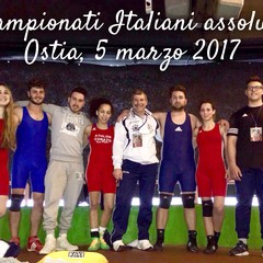 Gli atleti della Athlon Corato al campionato italiano assoluto di lotta stile libero