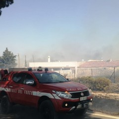 Le conseguenze dell'incendio a Castel del Monte