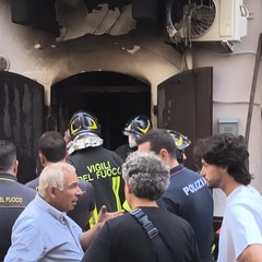 L'incendio in via San Vito