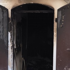 L'incendio in via San Vito