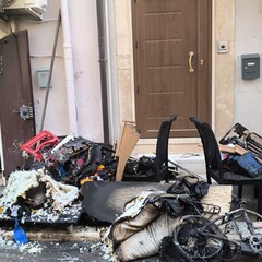 L'incendio in via San Vito