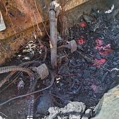 Incendio mezzo agricolo