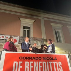 Ieri il comizio di Corrado De Benedittis con Antonio Decaro