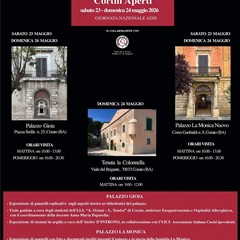 "Cortili aperti": torna a Corato la giornata nazionale delle dimore storiche