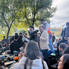 Protesta con gli studenti