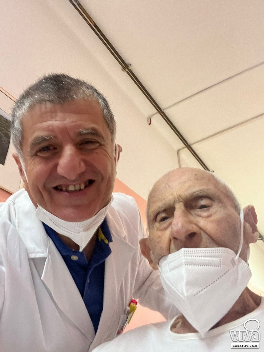 Nonno Giovanni con il dottor Camporeale
