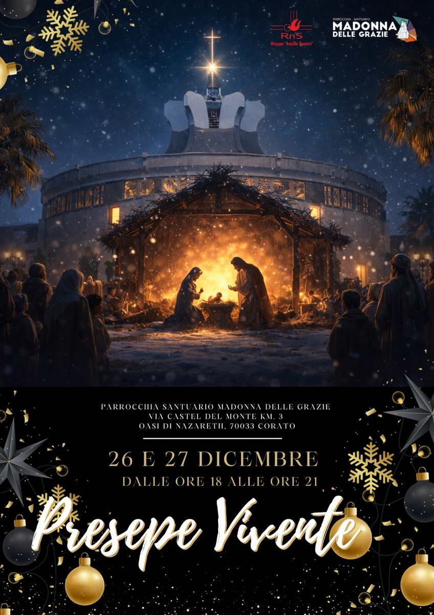 La Parrocchia Madonna delle Grazie di Corato propone il Presepe Vivente