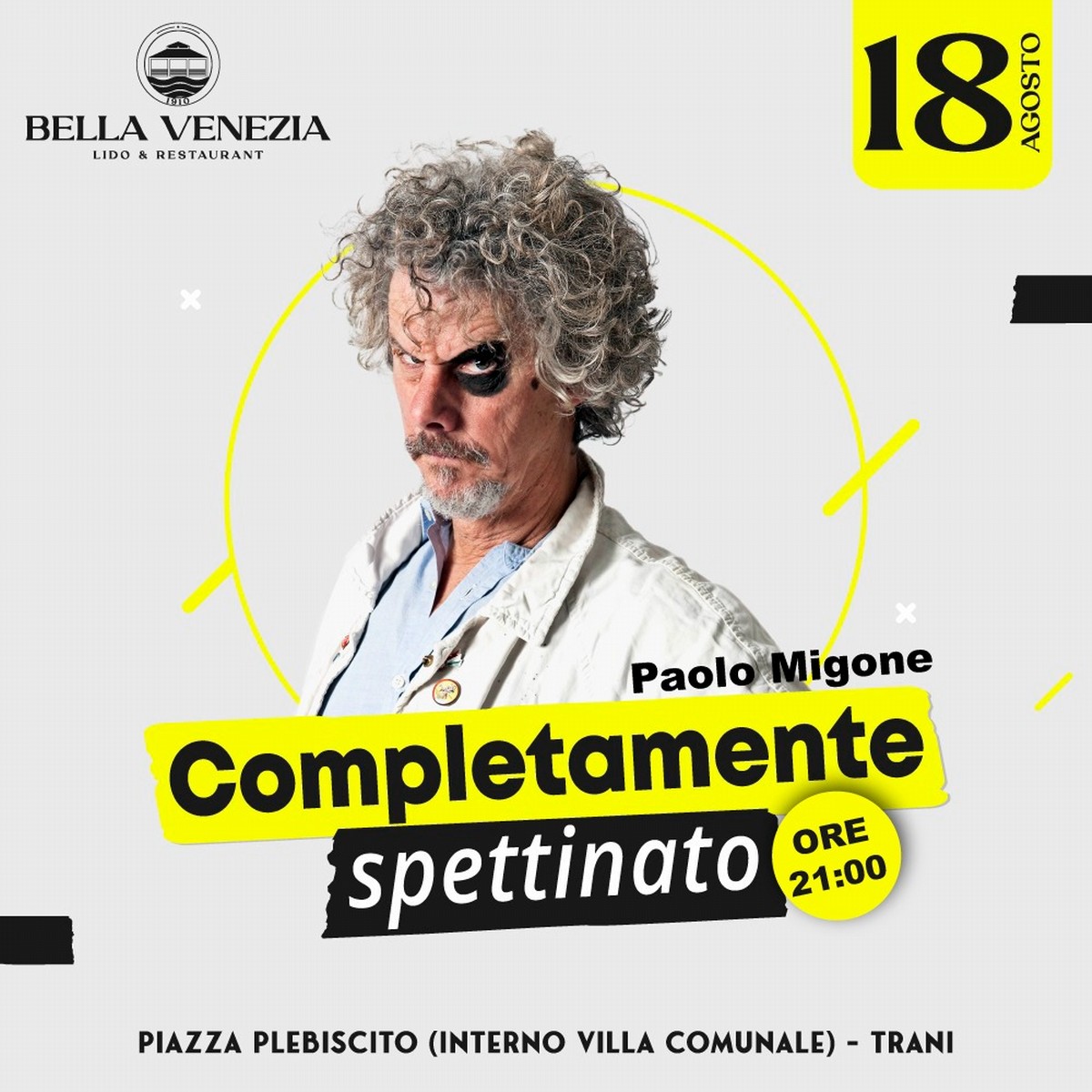 Paolo Migone a Trani