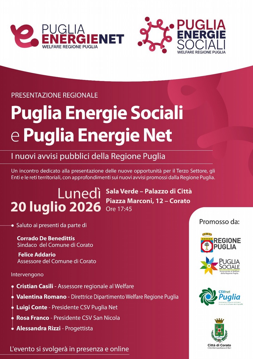 nuovi bandi per il Terzo Settore