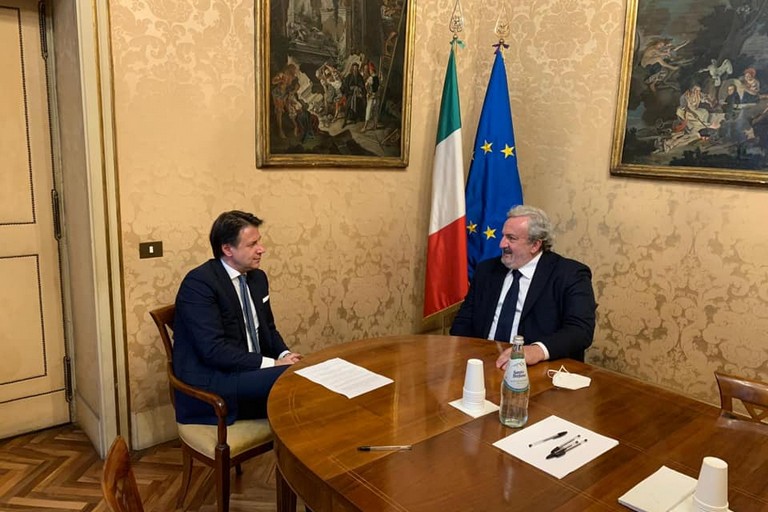 Giuseppe Conte e Michele Emiliano