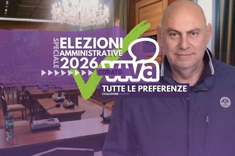 Elezioni amministrative Corato 2026, i voti per i candidati al consiglio con Vincenzo Adduci