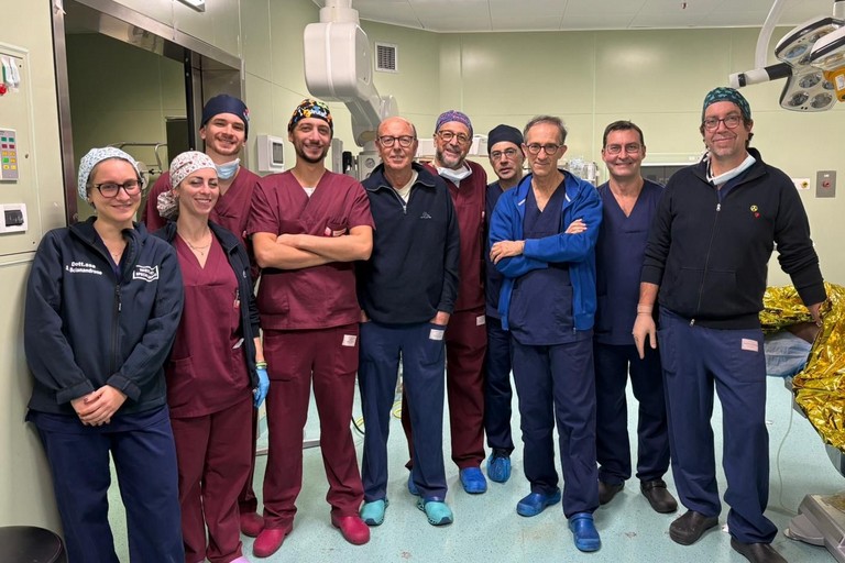 Andria: primo caso di taglio cesareo con posizionamento di cannula arteriosa femorale