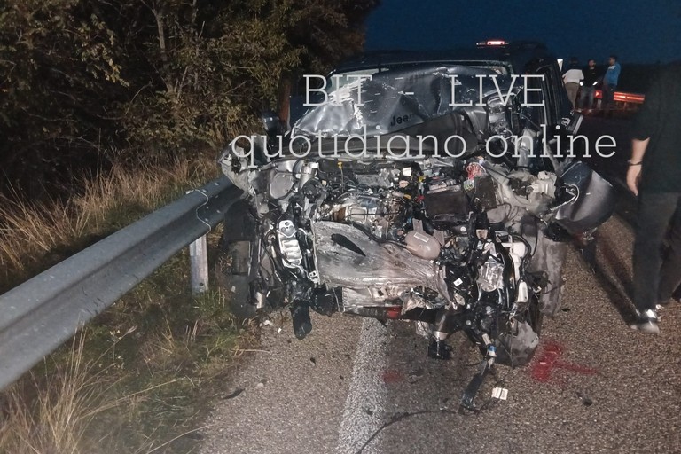 incidente sulla SP 238 tra Corato e Altamura. <span>Foto Bit - Live </span>