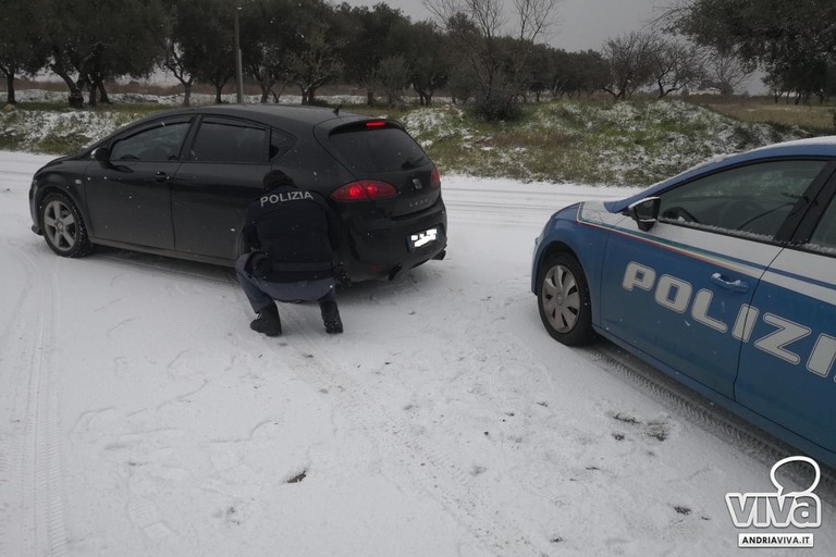 Numerosi automobilisti soccorsi dalle Volanti della P.S. di Andria