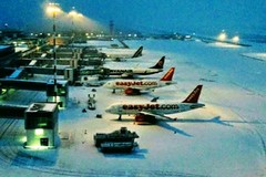 Bufera di neve, chiuso l'aeroporto di Bari - Palese
