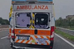 Incidente sulla A14: tamponata un'ambulanza della Misericordia di Corato