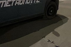 Disseminano sull'asfalto chiodi a tre punte, ma arriva la Metronotte. Ladri in fuga