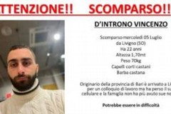 Coratino scomparso in Lombardia, dall'8 luglio non si hanno sue notizie