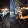 Suv in fiamme a Corato in via Tratturo Barletta Grumo