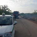 Incendio in contrada Chiusurella a Corato