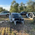 Carcasse di auto ritrovate nelle campagne tra Corato e Andria