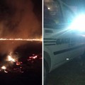 Stanotte incendio di sterpaglie in una proprietà abbandonata a Corato