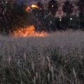 Incendio nei pressi di Via Della Macina