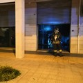 Fiamme in una rivendita di motocicli