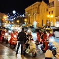 Babbo Natale in Vespa per le vie del centro