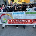 Un gruppo di studenti Coratini a Napoli contro l'autonomia regionale differenziata