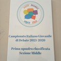 Gli alunni della "Santarella " di Corato campioni italiani di "middle debate "