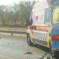 Incidente sulla sp 231: camion travolge ambulanza della Misericordia Corato