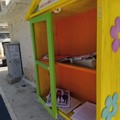 Ancora atti vandalici alla  "Little free library " di piazza vittorio Emanuele