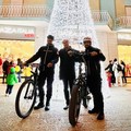 Vigilanza in E-bike in città per le festività natalizie.