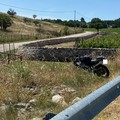 Moto termina fuori strada sulla Corato - Castel del Monte, giovane ferito