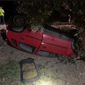 Si ribalta auto sulla SP2 Andria - Corato: tragedia sfiorata