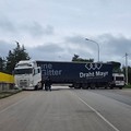 Camion bloccato durante una manovra su via Castel del Monte