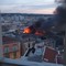 Incendio a Corato, fiamme su un terrazzo in via Sant'Elia - FOTO