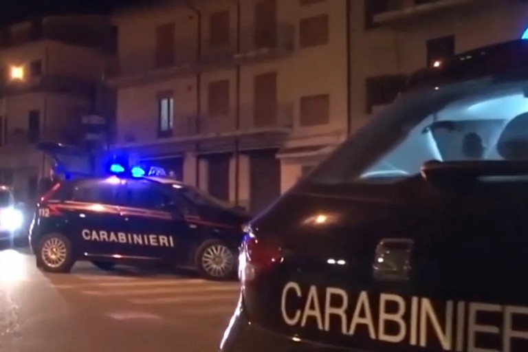 L'intervento dei Carabinieri