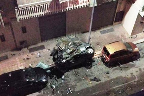 Esplosione auto carabiniere Corato