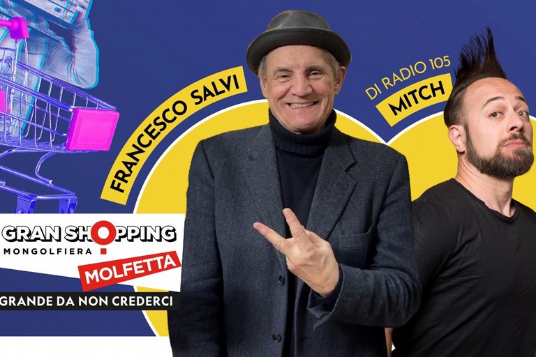 Francesco Salvi e Mitch di Radio al Gran Shopping Molfetta