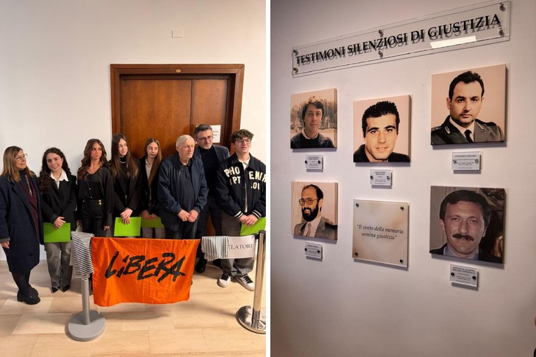 Al Tribunale di Trani l’omaggio degli studenti dell’Oriani-Tandoi di Corato alle vittime di mafia