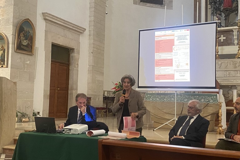 Presentazione degli atti, Ingegner Santarella. <span>Foto Rosanna Luise</span>