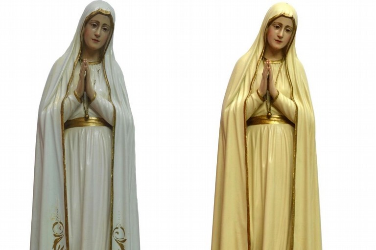 Restaurata la statua della Madonna di Fatima