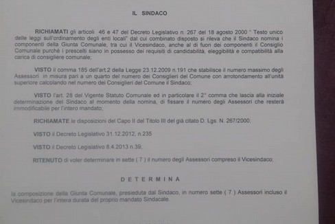 nomina assessori