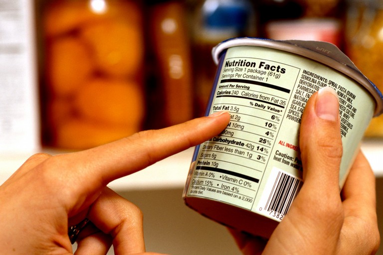 nutrition label e