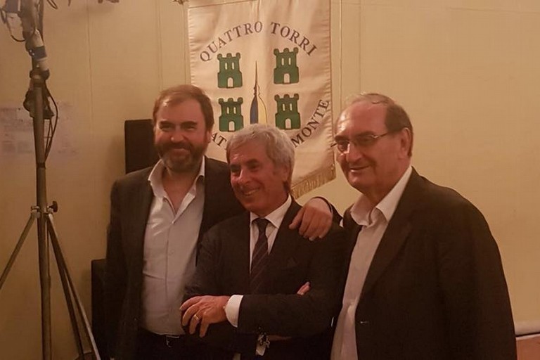 Domenico Petrone insieme al sindaco di Corato e al presidente De Palma